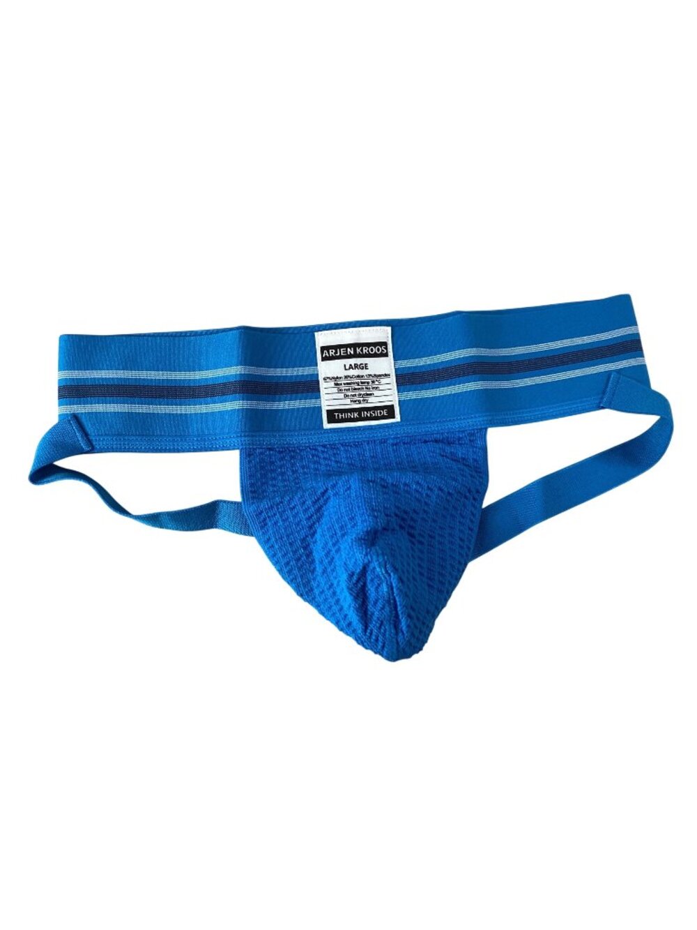 Arjen Kroos Mens Blue Athletic Supporter Jockstrap Underwear*Gay*Large*NIP